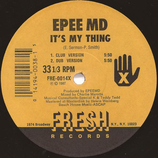 EPEE MD - It's My Thing / You're A Customer | Fresh Records (FRE-14Y / FRE-0014X) - main EPEE MD - It's My Thing / You're A Customer | Fresh Records (FRE-14Y / FRE-0014X) - main