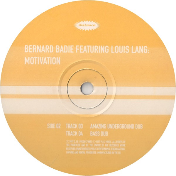 Bernard Badie Featuring Louis Lang - Motivation | Distance (Di0626) - 4 Bernard Badie Featuring Louis Lang - Motivation | Distance (Di0626) - 4