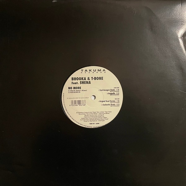 Bhooka & T-Bone Feat. Shena - No More | Takuma Records (TKM 001) - main