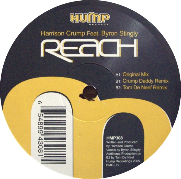 Harrison Crump Feat. Byron Stingily - Reach | Hump Records (HMP308) - 2 Harrison Crump Feat. Byron Stingily - Reach | Hump Records (HMP308) - 2