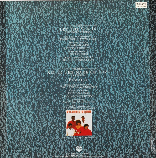 Atlantic Starr - Let The Sun In (Extended Version) | Warner Bros. Records (W 8145 (T)) - 2 Atlantic Starr - Let The Sun In (Extended Version) | Warner Bros. Records (W 8145 (T)) - 2