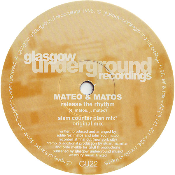 Mateo & Matos - Release The Rhythm | Glasgow Underground (GU22)