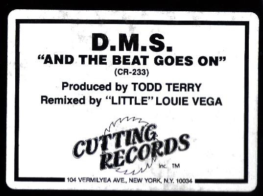 D.M.S. - And The Beat Goes On | Cutting Records (CR-233)