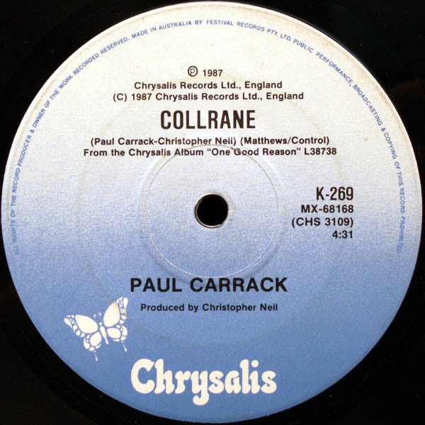 Paul Carrack - When You Walk In The Room | Chrysalis (K-269) - 4 Paul Carrack - When You Walk In The Room | Chrysalis (K-269) - 4