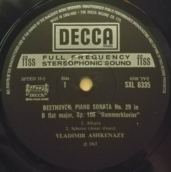 Hammerklavier Sonata In B Flat Op. 106
