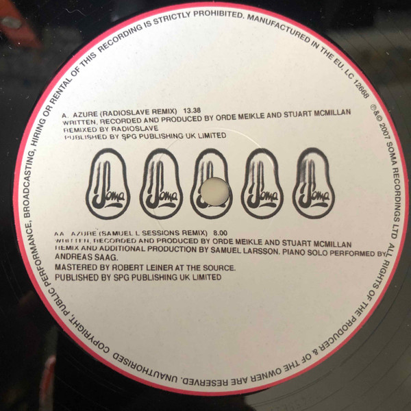 Slam - Azure (Remixed By Radioslave & Samuel L Sessions) | Soma Quality Recordings (SOMA 224) - 3 Slam - Azure (Remixed By Radioslave & Samuel L Sessions) | Soma Quality Recordings (SOMA 224) - 3