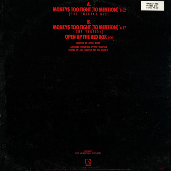 Simply Red - Money's Too Tight (To Mention) (The Cutback Mix) | Elektra (966 890-0) - 2 Simply Red - Money's Too Tight (To Mention) (The Cutback Mix) | Elektra (966 890-0) - 2