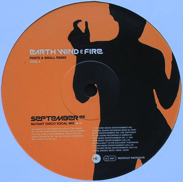 Earth, Wind & Fire - September 99 (Phats & Small Remix) | INCredible (INCR24LP) - 3
