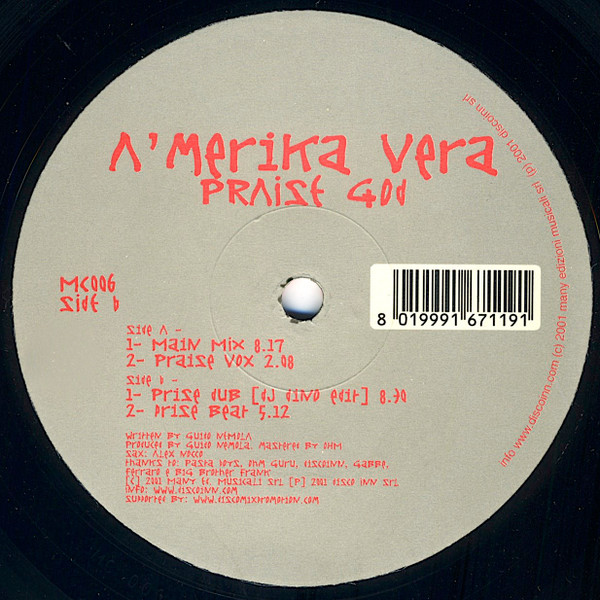 A'merika Vera - Praise God | Manocalda (MC006)