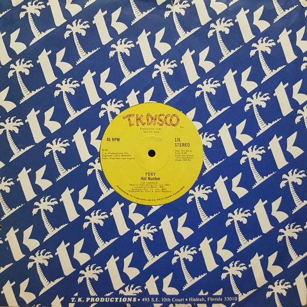 Foxy - Hot Number / Call It Love / Give Me A Break | T.K. Disco (131) - 4