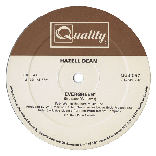 Hazell Dean - Jealous Love / Evergreen | Quality (QUS 057) - 2