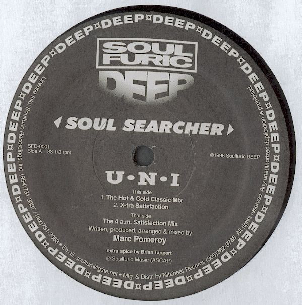 Soulsearcher - U∙N∙I | Soulfuric Deep (SFD-0001)