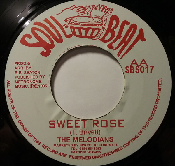 The Melodians - It Comes And Goes / Royal Cord / Sweet Rose | Soul Beat (SBS017) - 2