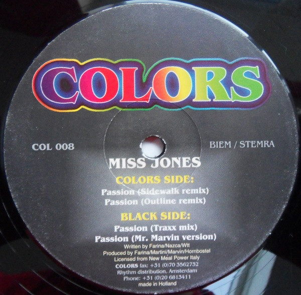 Miss Jones - Passion | Colors (COL 008) - 4 Miss Jones - Passion | Colors (COL 008) - 4