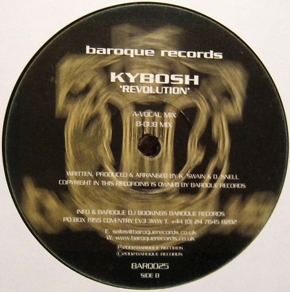 Kybosh - Revolution | Baroque Records (BARQ 025) - 3