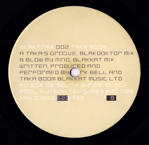 Taka Boom - Taka's Groove | Blaktrax (BLAKTRAX 002)