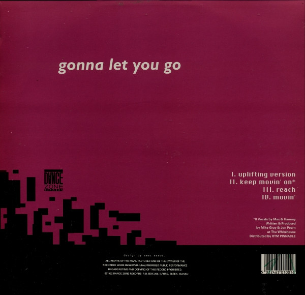 Greed - Gonna Let You Go | Dance Zone Records (D-ZONE 001) - 2
