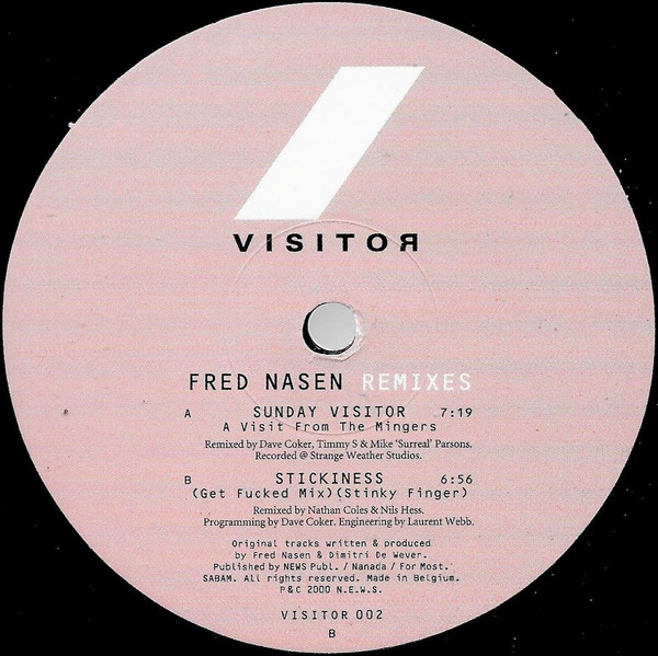 Fred Nasen - Fred Nasen (Remixes) | Visitor (VISITOR002) - 3 Fred Nasen - Fred Nasen (Remixes) | Visitor (VISITOR002) - 3