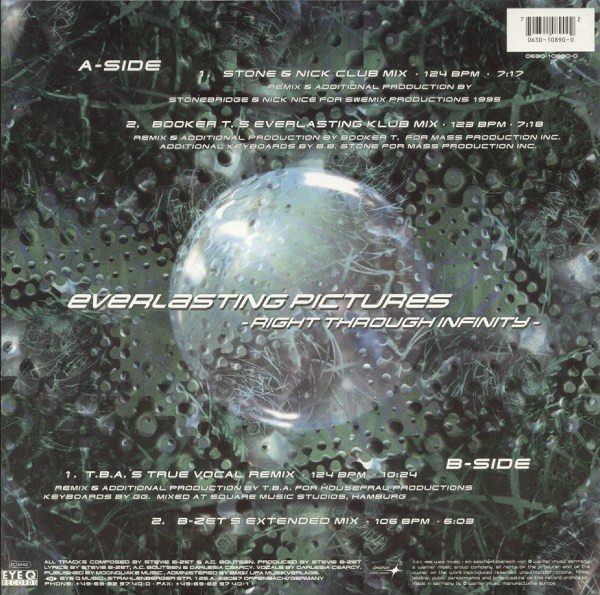 B-Zet - Everlasting Pictures - Right Through Infinity | Eye Q Records (0630 10890-0) - 2 B-Zet - Everlasting Pictures - Right Through Infinity | Eye Q Records (0630 10890-0) - 2