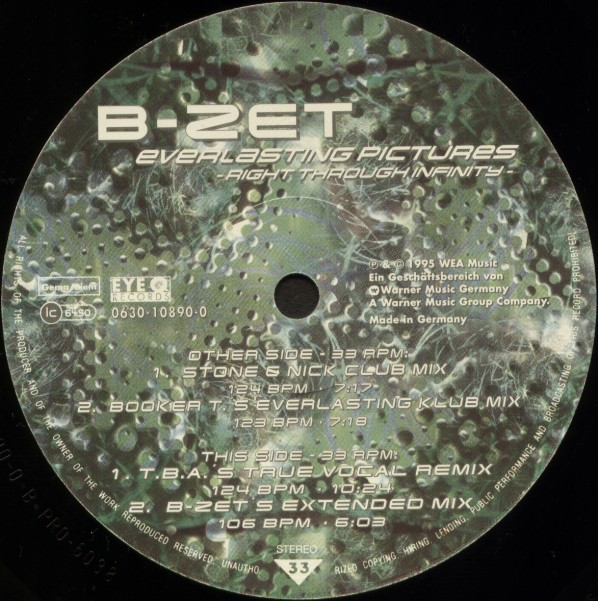 B-Zet - Everlasting Pictures - Right Through Infinity | Eye Q Records (0630 10890-0) - 4 B-Zet - Everlasting Pictures - Right Through Infinity | Eye Q Records (0630 10890-0) - 4