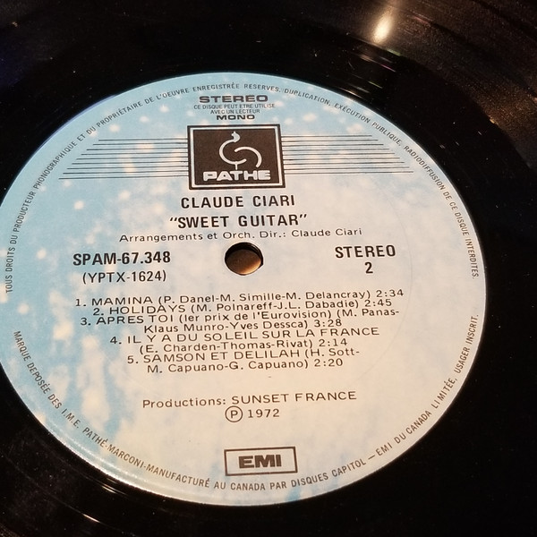 Claude Ciari - Sweet Guitar | Pathé (SPAM 67348) - 4