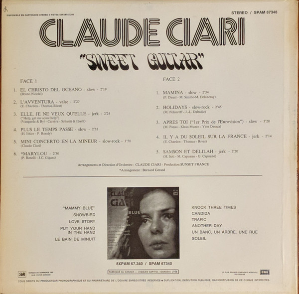 Claude Ciari - Sweet Guitar | Pathé (SPAM 67348) - 2
