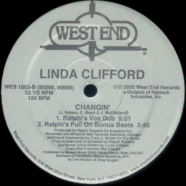 Linda Clifford - Changin' | West End Records (WES 1003) - 2