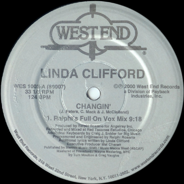 Linda Clifford - Changin' | West End Records (WES 1003) - main