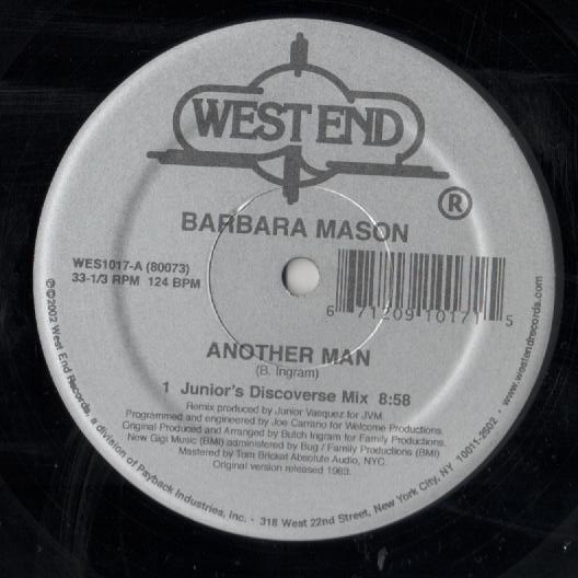 Barbara Mason / Sparque - Another Man / Let's Go Dancin' | West End Records (WES 1017) - 4 Barbara Mason / Sparque - Another Man / Let's Go Dancin' | West End Records (WES 1017) - 4