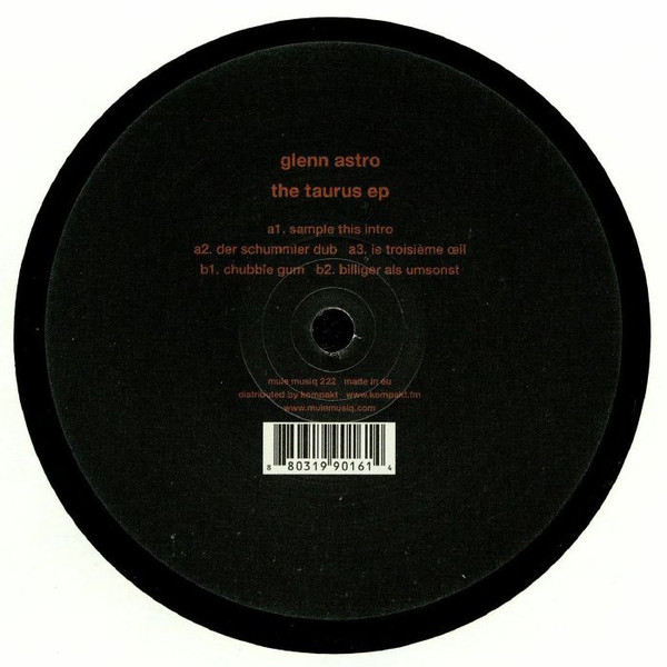 Glenn Astro - The Taurus EP  | Mule Musiq (mule musiq 222)