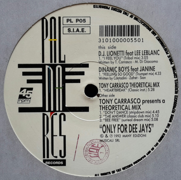 Various - Only For Dee Jays | Palmares Records (PL P05) - main