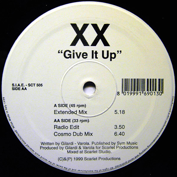 XX - Give It Up | Scarlet Productions (SCT 505) - 3