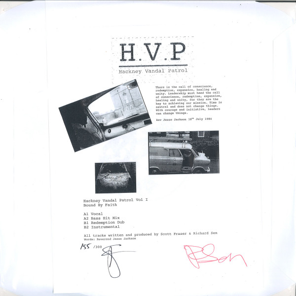 Hackney Vandal Patrol - Bound By Faith | Hackney Vandal Patrol (HVP001) - 2 Hackney Vandal Patrol - Bound By Faith | Hackney Vandal Patrol (HVP001) - 2