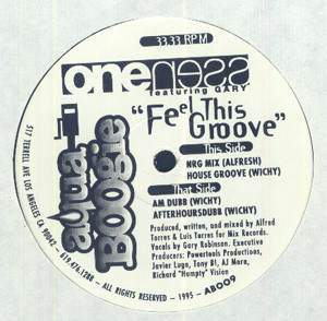 One Ness Featuring Gary - Feel This Groove | Aqua Boogie Records (AB009) - main One Ness Featuring Gary - Feel This Groove | Aqua Boogie Records (AB009) - main