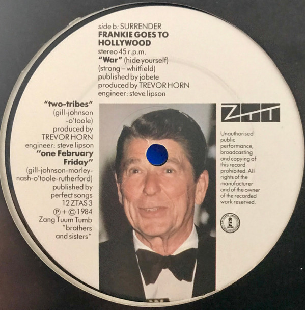 Frankie Goes To Hollywood - Two Tribes | ZTT (12 ZTAS 3) - 2 Frankie Goes To Hollywood - Two Tribes | ZTT (12 ZTAS 3) - 2