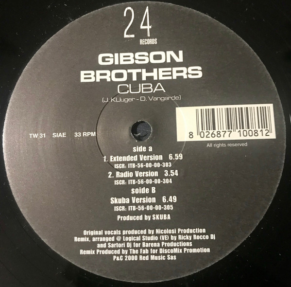 Gibson Brothers - Cuba | 24 Records (TW 31) - 4 Gibson Brothers - Cuba | 24 Records (TW 31) - 4