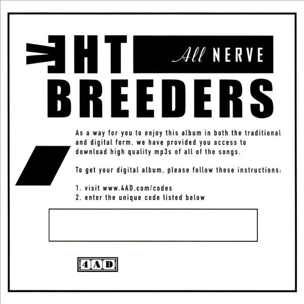 The Breeders - All Nerve | 4AD (4AD0035LPE) - 10 The Breeders - All Nerve | 4AD (4AD0035LPE) - 10