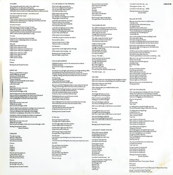 Hothouse Flowers - People | London Records (LON LP 58) - 6