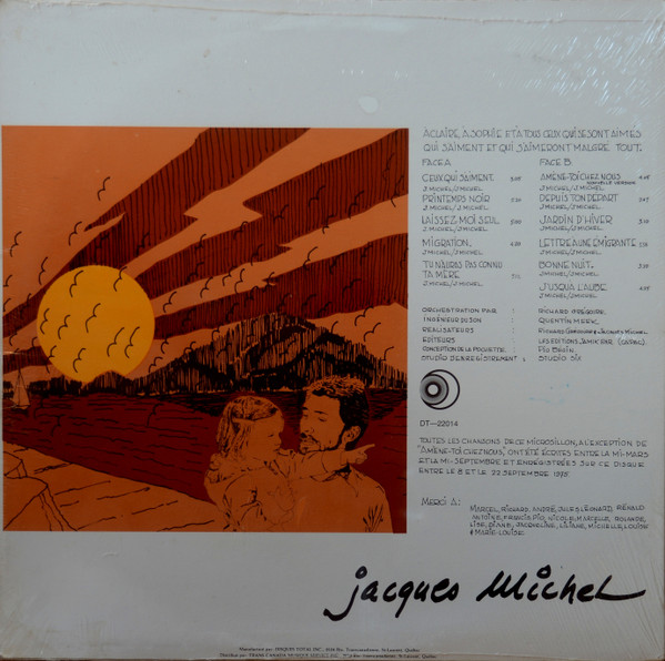 Jacques Michel - Migration | Les Disques Total Inc. (DT-22014) - 2 Jacques Michel - Migration | Les Disques Total Inc. (DT-22014) - 2