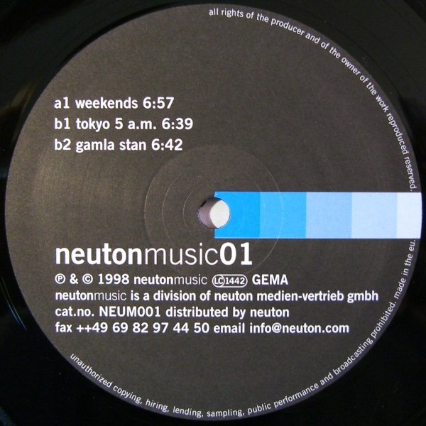 Klas Lindblad - Weekends | Neutonmusic (NEUM001) - 3 Klas Lindblad - Weekends | Neutonmusic (NEUM001) - 3