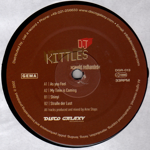 DJ Kittles - Caught Redhanded | Disco Galaxy Recordings (DGR-013) - 2