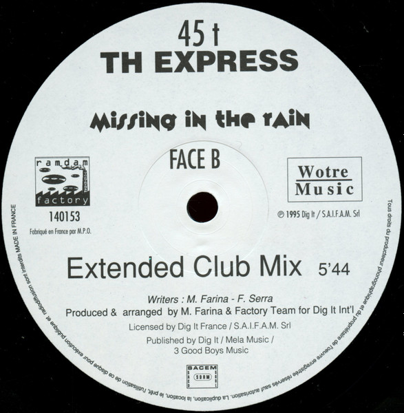 TH Express - Missing In The Rain | Ramdam Factory (140153) - 4 TH Express - Missing In The Rain | Ramdam Factory (140153) - 4
