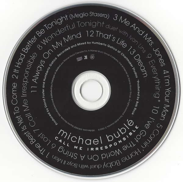Michael Bublé - Call Me Irresponsible | 143 Records (2 100313) - 3 Michael Bublé - Call Me Irresponsible | 143 Records (2 100313) - 3
