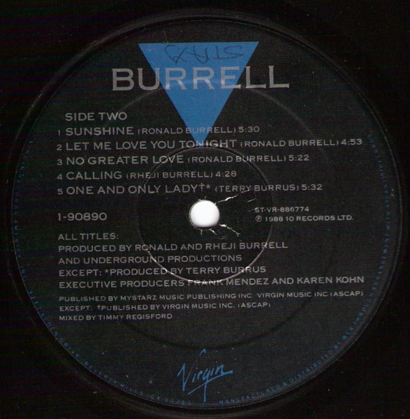 Burrell - Burrell | Virgin (1-90890) - 3
