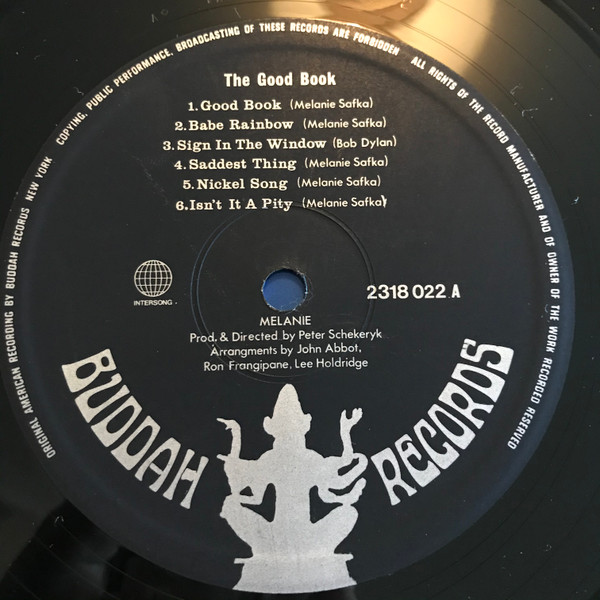 Melanie - The Good Book | Buddah Records (2318 022) - 4