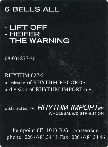 6 Bells All - Lift Off | Rhythm Records (RHYTHM 027-5) - 4 6 Bells All - Lift Off | Rhythm Records (RHYTHM 027-5) - 4