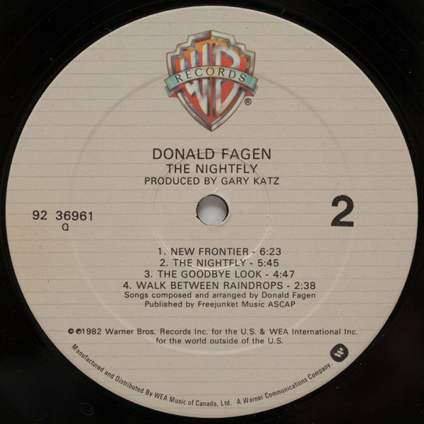 Donald Fagen - The Nightfly | Warner Bros. Records (92 36961) - 4 Donald Fagen - The Nightfly | Warner Bros. Records (92 36961) - 4