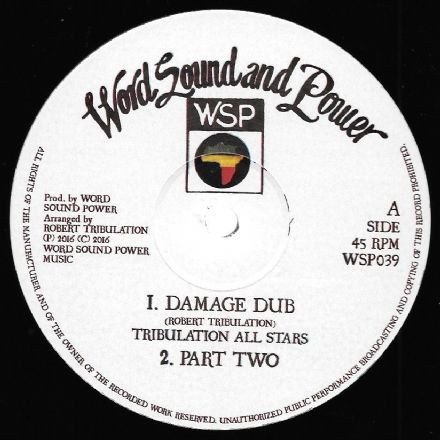 Tribulation All Stars - Damage Dub / Jacob Dub | Word, Sound And Power Music (WSP039) - main