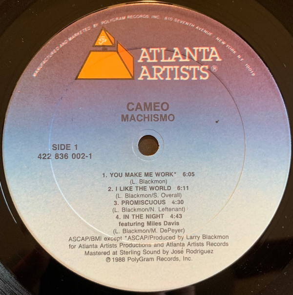Cameo - Machismo | Atlanta Artists (836 002-1) - 3 Cameo - Machismo | Atlanta Artists (836 002-1) - 3