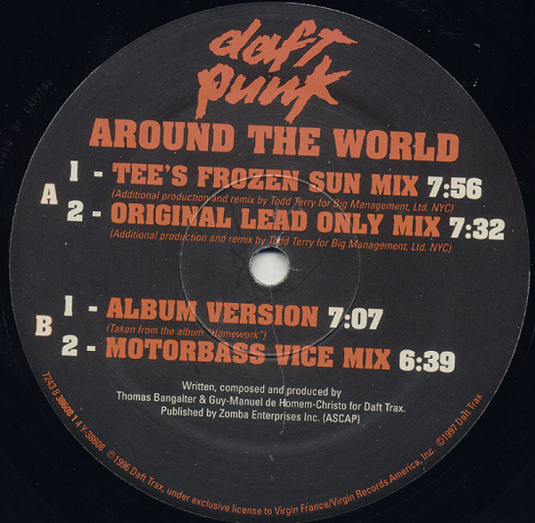 Daft Punk - Around The World | Virgin (7243 8 38608 1 4) - 3